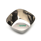 Coconut C18 Charminar Vati Stainless Steel Bowl | Premium Square Serving Bowl for Snacks, Desserts, Curry & Dry Fruits | Mirror Finish | Rust Proof | Dishwasher Safe | Food Grade Steel.