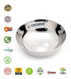 Coconut C20 Marwadi Stainless Steel Bowl Set of 6 | Serving Katori/Vati Set for Snacks, Desserts & Curry | Mirror Finish | Rust Proof | Dishwasher Safe | Available in 100ml, 140ml & 200ml.