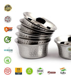 Coconut C23 Shower Pari Stainless Steel Bowl Set of 6 | Premium Serving Katori/Vati Set | Mirror Finish | Rust Proof | Dishwasher Safe | Available in 100ml, 150ml, 200ml & 250ml.