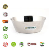 Coconut C28 Alaska Stainless Steel Bowl | Mirror Finish Serving Bowl | Available in 550ml, 700ml, 900ml & 1150ml | Food Grade, Rust-Proof, Durable & Dishwasher Safe | Multipurpose Kitchen Bowl (Pack of 1).