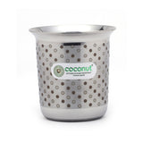 Coconut C2 Gemini Stainless Steel Glass Set of 6 | 250ml Premium Water Tumblers | Polka Dot Laser Engraved Design with Elegant Matte Finish | Ideal for Home, Office & Gifting.