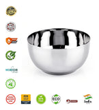 Coconut C3 Deluxe Apple Vati Set of 6 | Stainless Steel Serving Bowls (100ml/150ml/170ml/200ml) | Mirror Finish, Rust-Proof, Food Grade Katori Set for Kitchen & Dining.