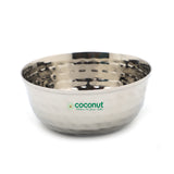 Coconut C51 Hammered Deep Bowl Set of 6 Stainless Steel Bowls | Available in 150ml, 200ml & 250ml Sizes | Hammer Finish Serving Bowls for Snacks, Desserts, Curry, Soup & Daily Use | Rust Proof.