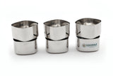 Coconut C58 Square Vati Set of 6 Stainless Steel Bowls | 200ml Square Katori Set | Mirror Finish Serving Bowls for Snacks, Desserts, Curry, Curd & Daily Use | Rust Proof & Dishwasher Safe.