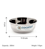 Coconut C9 Mukta Vati Set of 6 | Stainless Steel Serving Bowls (100ml, 150ml, 200ml, 250ml, 300ml) | Mirror Finish, Rust-Proof, Food Grade Katori Set for Kitchen & Dining.