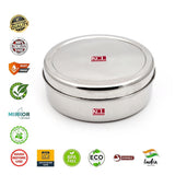 KCL Stainless Steel Chapati Box / Roti Container with Lid | Multipurpose Food Storage Box | Heavy Gauge | Mirror Finish | Keeps Food Fresh.