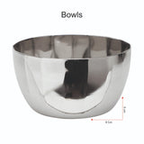 Coconut Stainless Steel Citrus Dinner set - 4 pcs Set, Solid, Heavy Gauge / Plate, Bowl, Glass, Spoon Set / Serves One Person / Lunch Set / Dinner Set, Model - Citrus Lunch Set