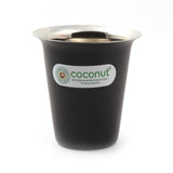 Coconut Stainless Steel Black Colour Glass - Tea / Coffee / Water / Lemonade / Juice, Model - A38 Colour Glass