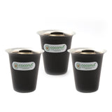 Coconut Stainless Steel Black Colour Glass - Tea / Coffee / Water / Lemonade / Juice, Model - A38 Colour Glass