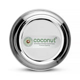 Coconut Stainless Steel Heavy Gauge, Solid Bowl/ Vati / Katori / Set of 6 -Available sizes in Capacity 90ml, 130ml, 200ml, Model - C35 Sada Vati, Serving Bowls for Soup, Salad, Dessert, Dal, Vegetable