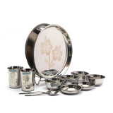 Coconut Stainless Steel Family Lunch Set/ Dinner Set - 12pc Set