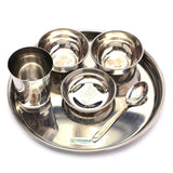 Coconut Stainless Steel Family Lunch Set/ Dinner Set - 12pc Set