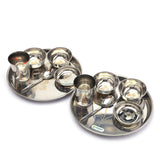 Coconut Stainless Steel Family Lunch Set/ Dinner Set - 12pc Set