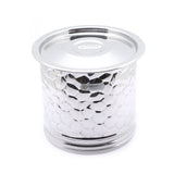 Coconut Stainless Steel - Mini Drum | Ideal for storing Water, Rice, Pulses, Grains, Food, Miscellaneous | Steel Dabba | kothi | Drum | Heavy Gauge | Mirror Finish | Hammered Finish | Model - Smart Mini Drum