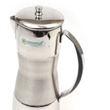 Coconut Stainless Steel - Jug - 1.2 ltrs | Jug for Water, Juice, Lemonade | Used at Hotel, Home, Parties | Water Jug | Water Pitcher | Fridge Jug with Lid | Model - J21 Iris
