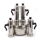 Coconut Stainless Steel Puttu Cooker With 4 Puttu Maker - 1 Unit