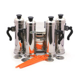 Coconut Stainless Steel Puttu Cooker With 4 Puttu Maker - 1 Unit