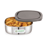 Coconut Stainless Steel Leak-Proof Lunch Box | Airtight Food Storage Container with BPA-Free Silicone Lid | Compact Tiffin for Office, School & Travel | Premium Kitchen & Home Essentials.