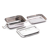 Coconut Stainless Steel Rectangle Box - Food Grade, Strong, Heavy Gauge, Sturdy, Long Lasting, Mirror Finish, Tiffin Box / Lunch Box / Fridge Box /  Dibba / Food Container / Multipurpose Box, Model - S46 Foodfun