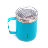 Coconut Stainless Steel Double Walled Colour Design Coffee Mug With Leak Proof Acrylic Lid - 1 Unit - 300ML