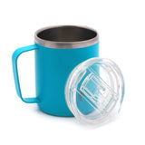 Coconut Stainless Steel Double Walled Colour Design Coffee Mug With Leak Proof Acrylic Lid - 1 Unit - 300ML