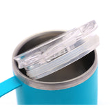 Coconut Stainless Steel Double Walled Colour Design Coffee Mug With Leak Proof Acrylic Lid - 1 Unit - 300ML