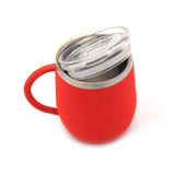 Coconut Stainless Steel Double Walled Colour Design Coffee Mug With Leak Proof Acrylic Lid - 1 Unit - 300ML