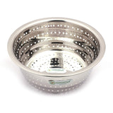 Coconut Stainless Steel Vegetable Colander Strainer | Food Grade Multipurpose Washing & Draining Basket | Rust Proof Kitchen Colander for Vegetables, Fruits, Pasta & Noodles | Mirror Finish | Dishwasher Safe.