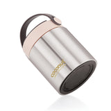 Coconut WB33 Stainless Steel Insulated Soup Jar (500ml) – Hot & Cold Vacuum Food Flask with Foldable Handle | Leak-Proof Lunch Container for Office, School & Travel | BPA-Free Food Grade Steel.