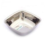 Coconut C57 Stainless-Steel Four-Square Bowl | Mirror Finish Square Serving Bowl | Food Grade, Rust-Proof, Dishwasher Safe | Multipurpose Kitchen Dish for Serving, Mixing & Storage.