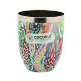 Coconut Stainless Steel Mystic Color Glass-300ml | Heavy-Gauge Food-Grade Steel | BPA-Free & Rust-Resistant Drinkware | Perfect for Serving Water, Juice, Lassi & Lemonade at Home, Office & Restaurants.