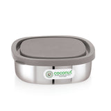 Coconut Stainless Steel Leak-Proof Lunch Box | Airtight Food Storage Container with BPA-Free Silicone Lid | Compact Tiffin for Office, School & Travel | Premium Kitchen & Home Essentials.