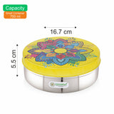 Coconut S112 JK Stainless Steel Chapati Box with Designer Lid | Food Grade Roti Container | Insulated Bread Storage for Chapati, Roti & Paratha | Durable, Rust-Proof & Easy to Clean.