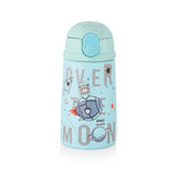 Coconut WB29 HC Kids Sipper Water Bottle | 350ml Stainless Steel Bottle with Flip Lid & Straw | Leakproof, BPA-Free, Cute Space Theme for School Kids.