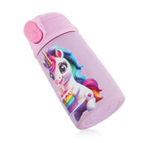 Coconut WB29 HC Kids Sipper Water Bottle | 350ml Stainless Steel Bottle with Flip Lid & Straw | Leakproof, BPA-Free | Cute Unicorn Design for Girls, School Bottle.
