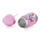 Coconut WB29 HC Kids Sipper Water Bottle | 350ml Stainless Steel Bottle with Flip Lid & Straw | Leakproof, BPA-Free | Cute Unicorn Design for Girls, School Bottle.