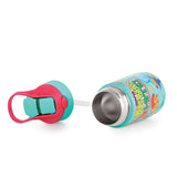Coconut WB30 HC Kids Spout 350ml Stainless Steel Water Bottle | Leakproof Flip Top with Straw | BPA-Free, Durable Kids Bottle with Carry Handle | Cute Dino Design for School.