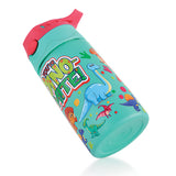 Coconut WB30 HC Kids Spout 350ml Stainless Steel Water Bottle | Leakproof Flip Top with Straw | BPA-Free, Durable Kids Bottle with Carry Handle | Cute Dino Design for School.