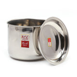 KCL Stainless Steel Cooker Adak for 3 Liter Outer Lid Pressure Cookers | Deep Steaming Container with Lid | Premium Mirror Finish Vegetable and Rice Steamer.