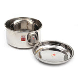 KCL Stainless Steel Cooker Adak for 3 Liter Outer Lid Pressure Cookers | Deep Steaming Container with Lid | Premium Mirror Finish Vegetable and Rice Steamer.