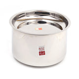 KCL Stainless Steel Cooker Adak for 3 Liter Outer Lid Pressure Cookers | Deep Steaming Container with Lid | Premium Mirror Finish Vegetable and Rice Steamer.