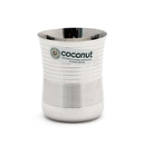 Coconut Stainless Steel Mini Coffee Glasses Set Of 6 - Capacity 130ml Each, Heavy Gauge, Durable, Food Grade, BPA Free, Model-D7 Junior, Glass For Serving Water / Juice / Beverages/ Lemonade / Tea / Coffee / Milk