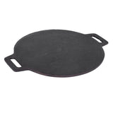 Coconut cast iron dosa tawa - pre seasoned with 100% vegetable oil with natural oven heated golden finidh, food grade , Double handle , smooth surface ready to use, 30cm