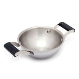 Coconut Stainless Steel Nano Kadai with Handle | Mini Multipurpose Tadka Pan | Heavy Gauge Mirror Finish | Rust Proof | Food Grade | Easy to Clean | For Tadka, Melting Butter, Heating Small Portions.