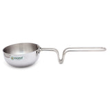 Coconut Stainless Steel Tadka Pan with Long Handle | Tempering Pan / Tadka Ladle | Heavy Gauge Food Grade Steel | Rust Proof | Mirror Finish | Easy to Clean | For Tadka, Seasoning, Ghee & Butter Heating.