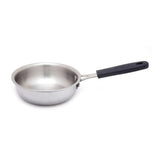 Coconut Stainless Steel Nano Frypan 350 ml with Handle | Mini Frying Pan | Heavy Gauge Food Grade Steel | Rust Proof | Mirror Finish | Easy to Clean | For Tadka, Frying, Butter & Small Cooking.