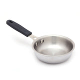 Coconut Stainless Steel Nano Frypan 350 ml with Handle | Mini Frying Pan | Heavy Gauge Food Grade Steel | Rust Proof | Mirror Finish | Easy to Clean | For Tadka, Frying, Butter & Small Cooking.