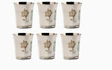 Coconut Stainless Steel - Laser Finish Glasses | Capacity 280ml | Drinking Glass For Serving Water, Juice, Beverages, Lemonade, | Heavy Gauge, Durable, Food Grade, BPA Free, Model - Orchid Glass Set If 6