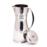 Coconut Stainless Steel - Jug - 1.5 ltrs | Jug for Water, Juice, Lemonade | Used at Hotel, Home, Parties | Water Jug | Belly Shaped | Pitcher | Fridge Jug with Lid | Model - Figo