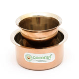 Coconut Stainless Steel Dabra Set - Pack of 2 Sets, Strong, Heavy Gauge, Traditional Kumbakonam Coffee Dabara Set / Tea Dabara Set / Serving Drinkware / Filter Coffee Set / Tableware / Coffee Set, Model - Fantasy Coffee Dabra